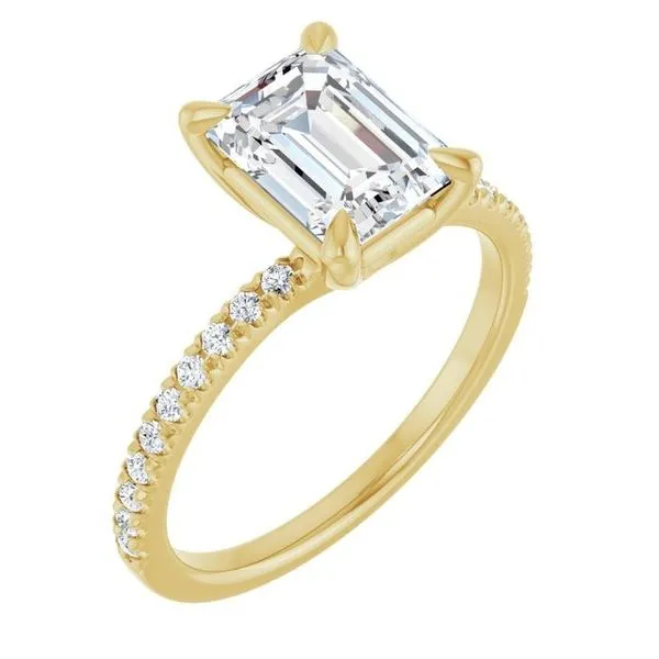 14K Yellow Gold Engagement Ring JF Jones Jewelers Rochester, NY