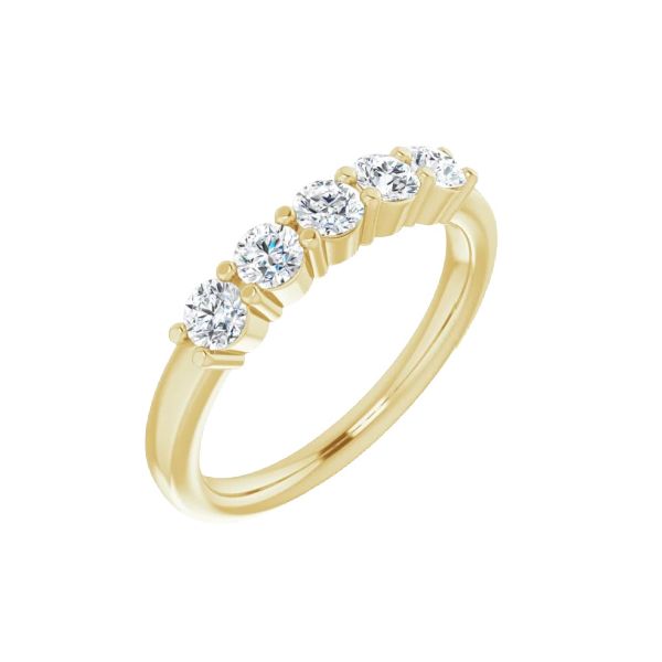 14k Yellow Gold 1/2 CTW Anniversary Band JF Jones Jewelers Rochester, NY