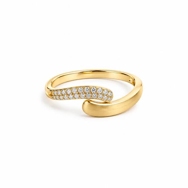 14K 1/10ctw Diamond Wave Fashion Ring JF Jones Jewelers Webster, NY