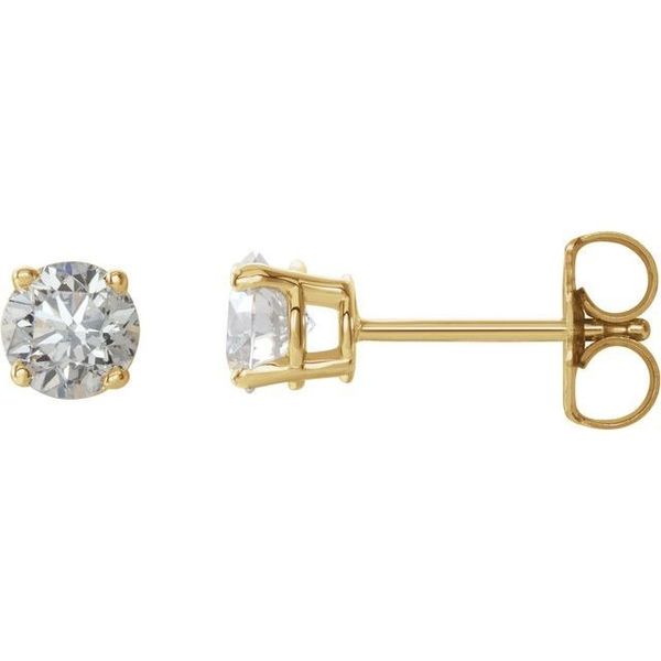 14K 3/4ctw Diamond Stud Earrings JF Jones Jewelers Webster, NY