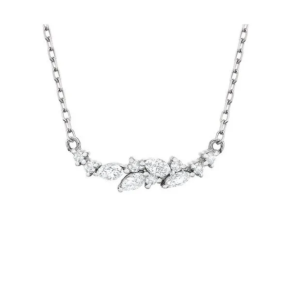 14K White Gold Diamond Pendant JF Jones Jewelers Rochester, NY