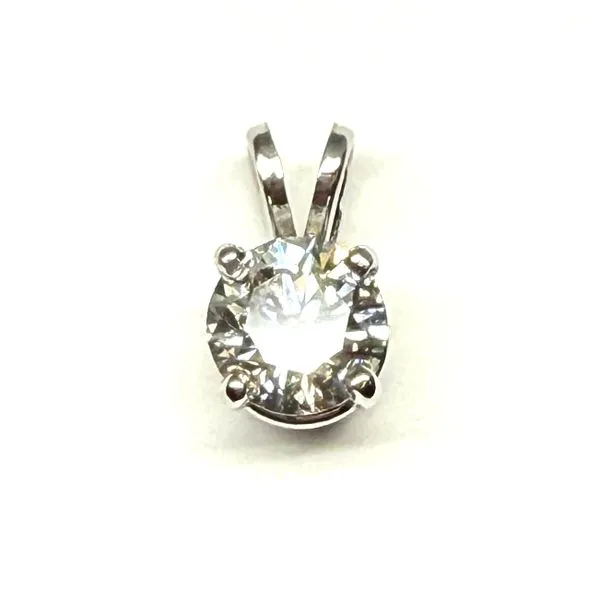 14K 1ctw Diamond Solitaire Pendant JF Jones Jewelers Rochester, NY