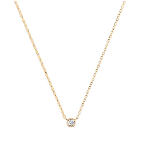 14K Gold .05ctw Lab Diamond 18