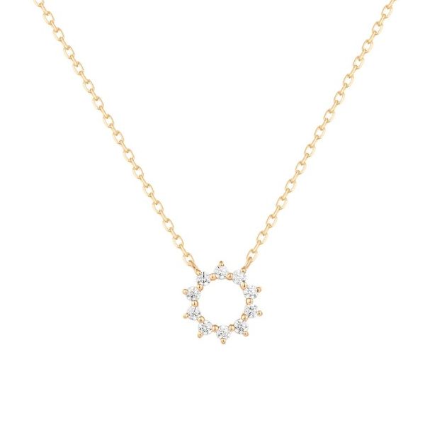 14K Gold .08ctw Lab Diamond 18