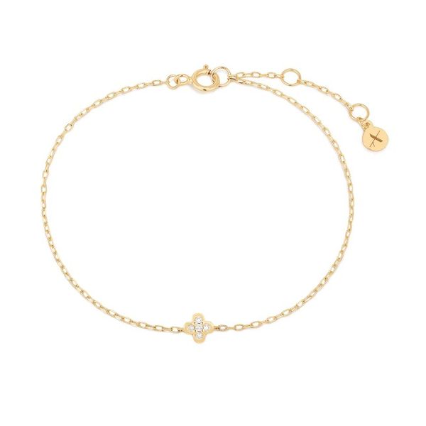 14K Gold .03ctw Lab Diamond 7