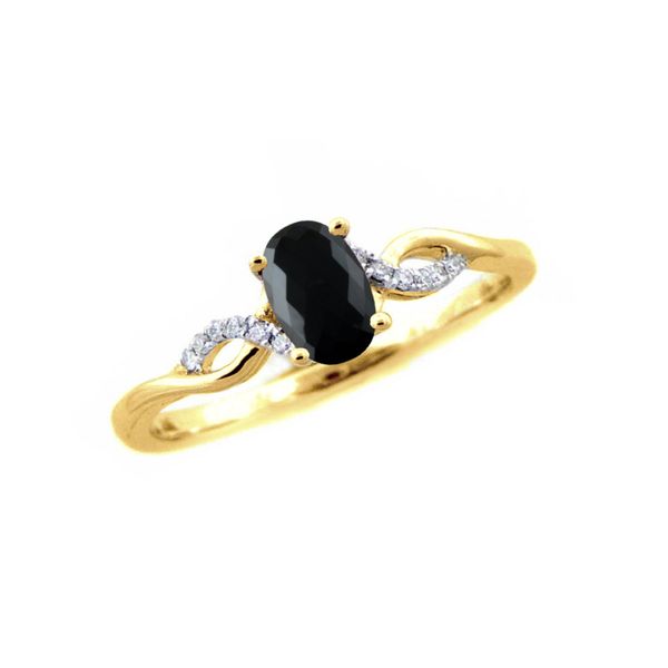 14K Onyx & Diamond Ring JF Jones Jewelers Rochester, NY