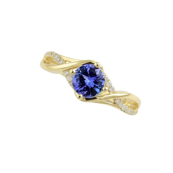 14K Tanzanite & Diamond December Birthstone Ring JF Jones Jewelers Rochester, NY