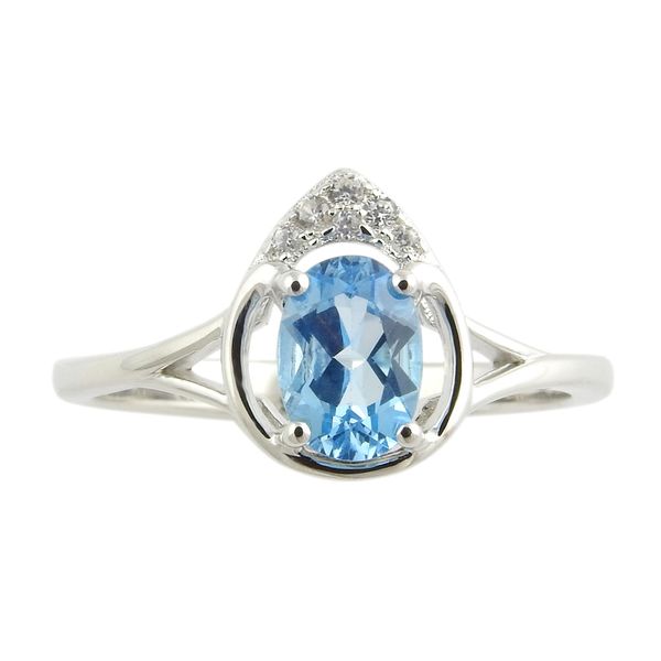 Silver Blue Topaz December Birthstone Ring JF Jones Jewelers Webster, NY