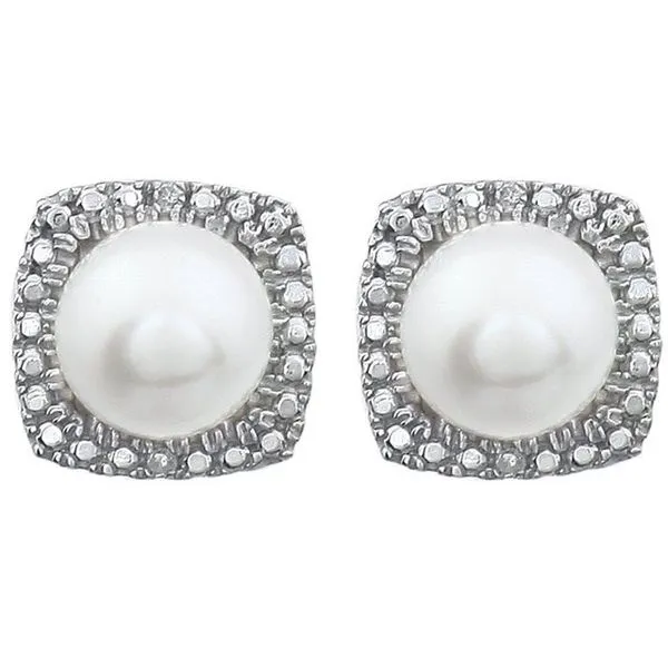 Pearl Earrings Image 2 JF Jones Jewelers Rochester, NY
