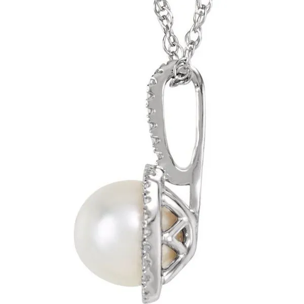 Pearl Pendant Image 2 JF Jones Jewelers Rochester, NY