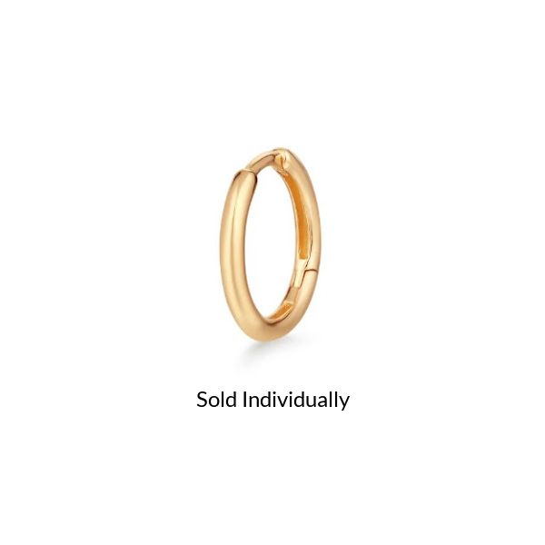 14K Gold 12mm Huggie Hoop JF Jones Jewelers Webster, NY