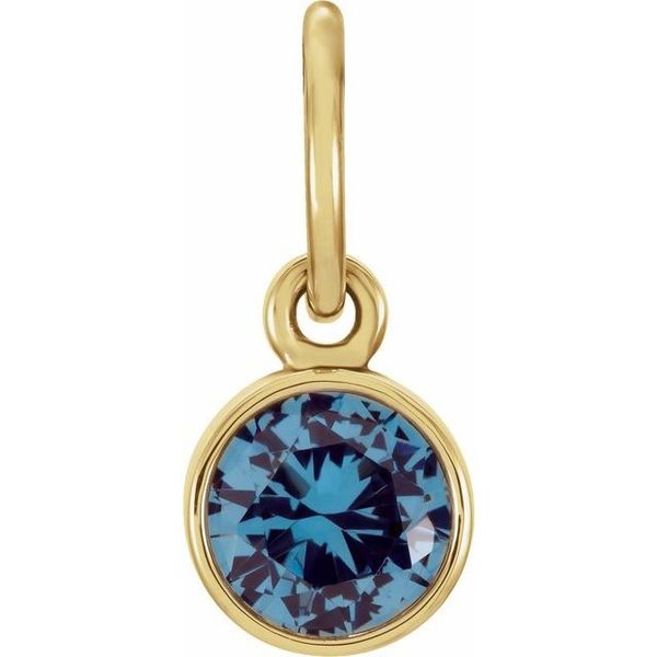 14K Yellow Gold December Birthstone Charm JF Jones Jewelers Rochester, NY