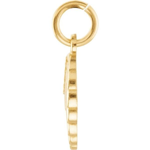 14K Yellow Gold Angel Wing Charm Image 2 JF Jones Jewelers Rochester, NY