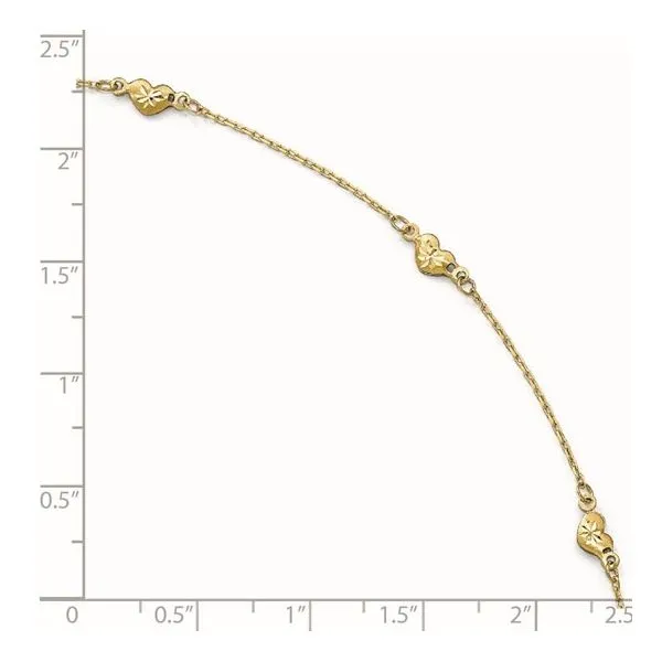 Gold Anklet Image 3 JF Jones Jewelers Rochester, NY