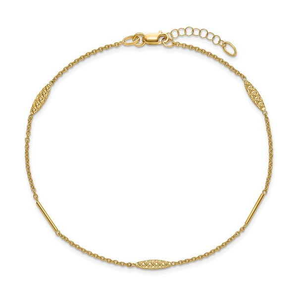 Gold Anklet Image 3 JF Jones Jewelers Webster, NY