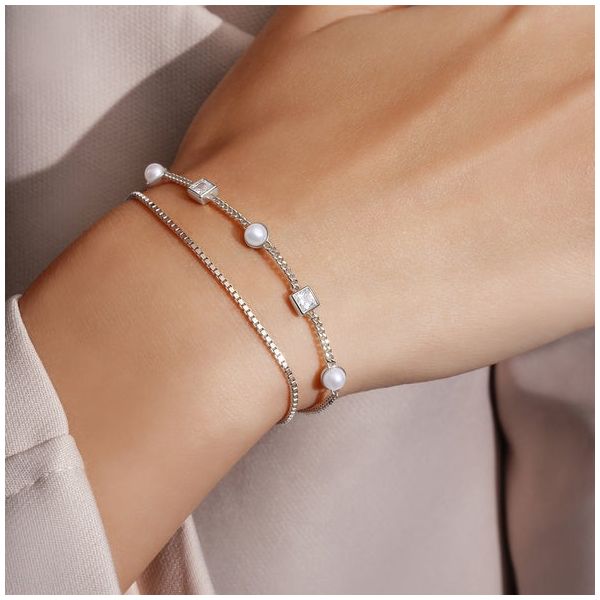 Silver Bracelet Image 2 JF Jones Jewelers Webster, NY