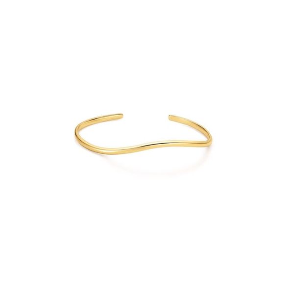 Gold Plated Wave Cuff Bracelet JF Jones Jewelers Webster, NY