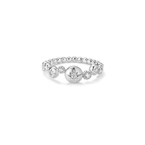 Silver Starburst Ring JF Jones Jewelers Webster, NY