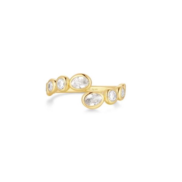 Gold Plated Silver Puffy Ladies Fashion Ring JF Jones Jewelers Webster, NY
