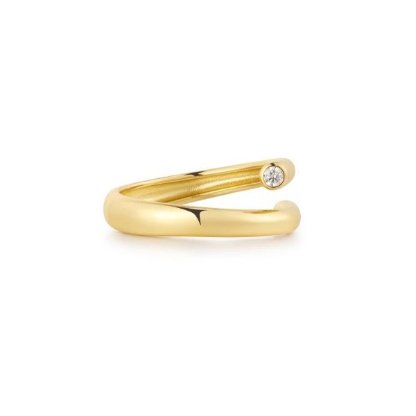 Gold Plated Silver CZ Ladies Fashion Ring JF Jones Jewelers Webster, NY