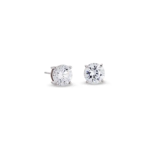 Silver 6mm CZ Stud Earrings JF Jones Jewelers Rochester, NY