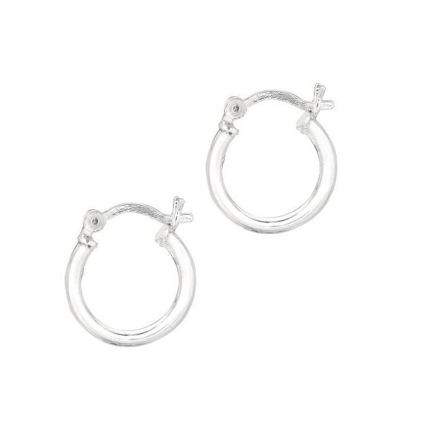 Silver 10mm Hoop Earrings JF Jones Jewelers Webster, NY