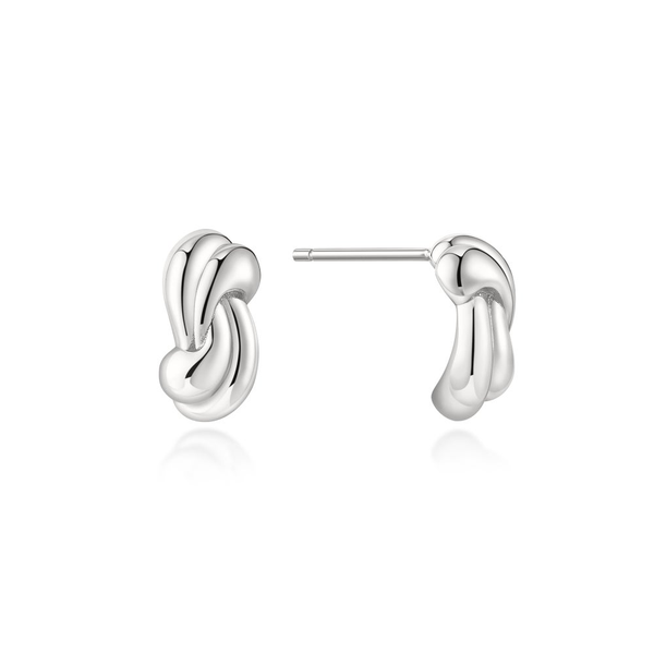 Silver Rope Twist Stud Earrings JF Jones Jewelers Webster, NY