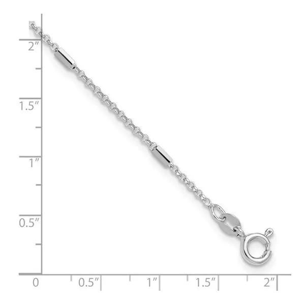 Silver Anklet Image 4 JF Jones Jewelers Rochester, NY