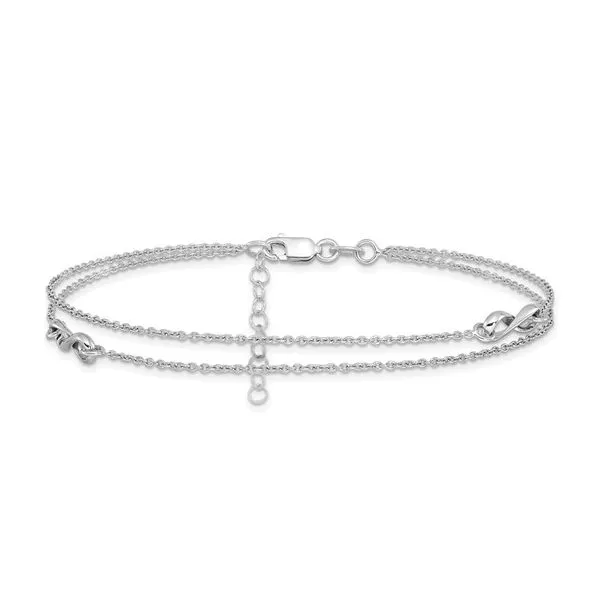 Silver Anklet Image 2 JF Jones Jewelers Rochester, NY