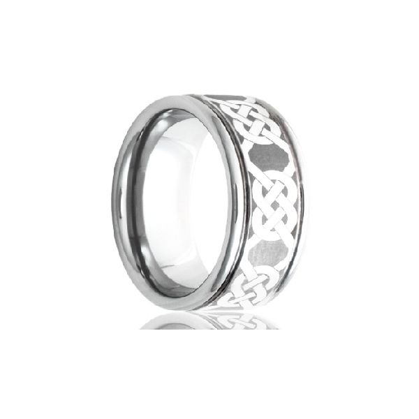 Cobalt 8mm Celtic Knot Mens Wedding Band JF Jones Jewelers Webster, NY