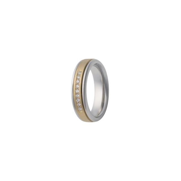 Cobalt 5mm with 3mm 14K Inlay & Lab Grown Diamonds JF Jones Jewelers Webster, NY