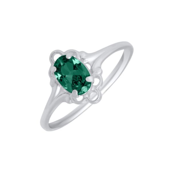 Sterling Silver Childs May Birthstone Ring JF Jones Jewelers Rochester, NY