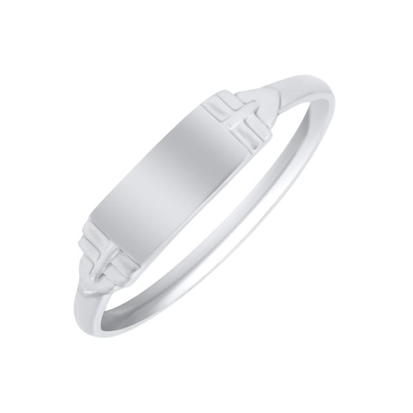 Sterling Silver Childs Rectangle Signet Ring JF Jones Jewelers Rochester, NY