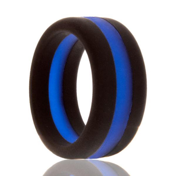 7.5mm Silicone Band- Police Officer JF Jones Jewelers Rochester, NY