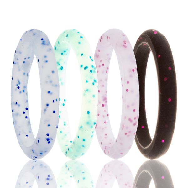 Silicone Band Stackers- Glitter JF Jones Jewelers Rochester, NY