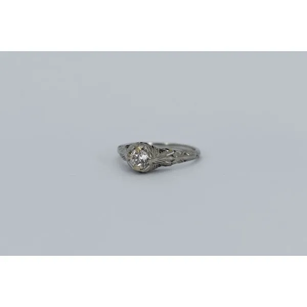 14k White Gold Diamond Engagement Ring J. Garett Jewelers Wilmington, NC