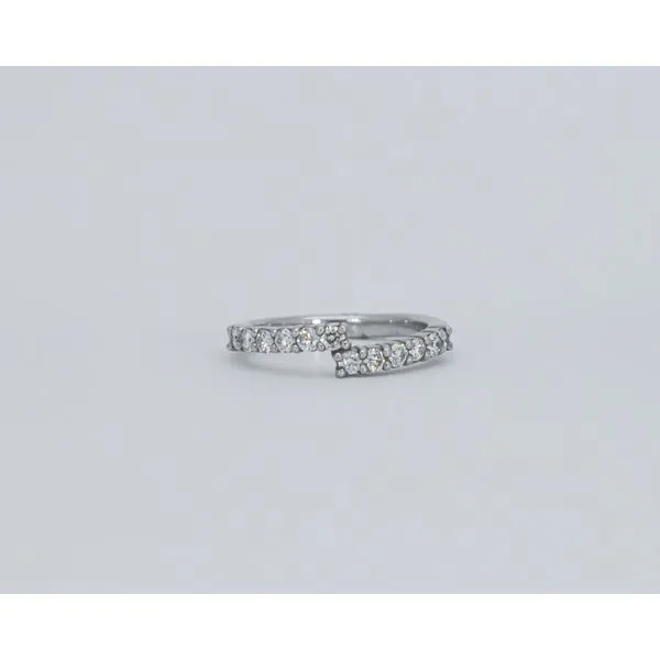 Platinum Bypass Band with Round Diamonds J. Garett Jewelers Wilmington, NC