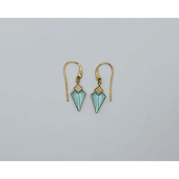 Nicole Barr 18K Gold Wire Earrings J. Garett Jewelers Wilmington, NC