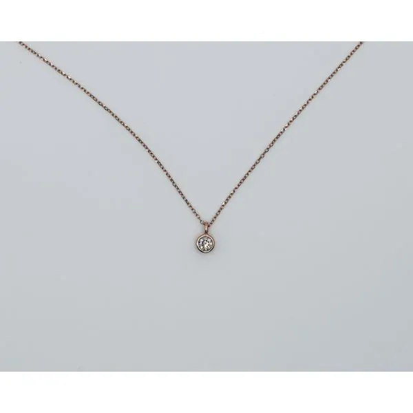 14K Rose Gold Diamond Pendant J. Garett Jewelers Wilmington, NC