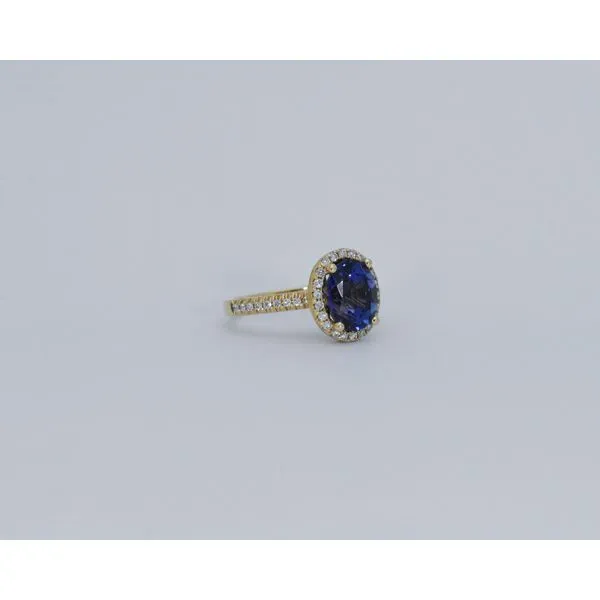 14K Yellow Gold Tanzanite & Diamond Ring Image 2 J. Garett Jewelers Wilmington, NC