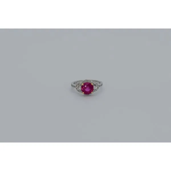18K White Gold Ruby & Diamond Ring J. Garett Jewelers Wilmington, NC