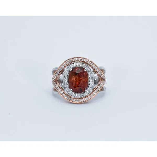 14K Gold Garnet & Diamond Ring J. Garett Jewelers Wilmington, NC