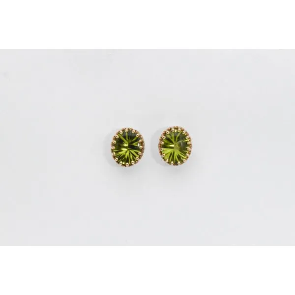 14K Yellow Gold Peridot Earrings J. Garett Jewelers Wilmington, NC