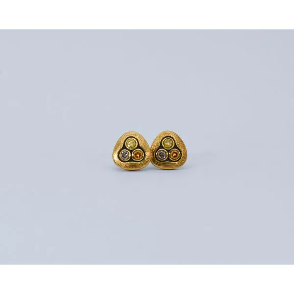 Alex Sepkus 18K Yellow Gold Diamond Earrings J. Garett Jewelers Wilmington, NC