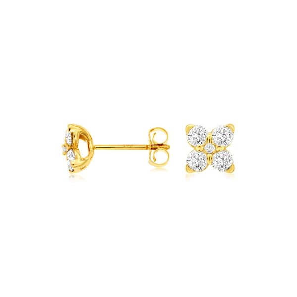 Diamond Earrings JH Faske Jewelers Brenham, TX