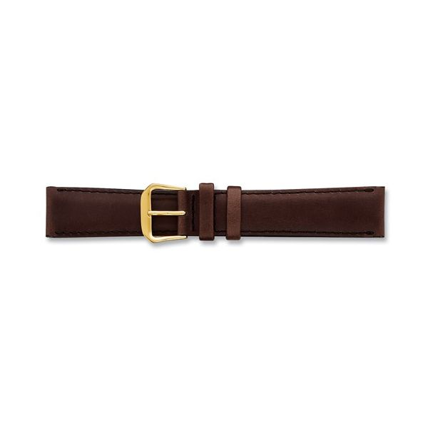 19 mm Brown Smooth Watch Band J. Howard Jewelers Bedford, IN