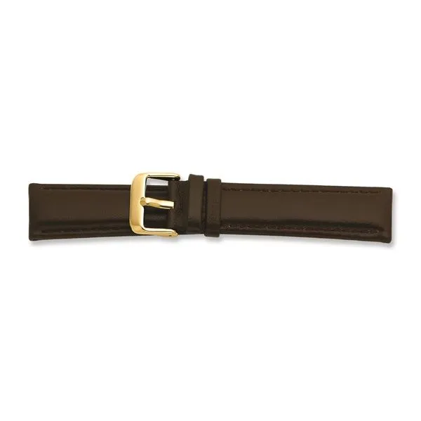 22mm Brown Leather Watch Band J. Howard Jewelers Bedford, IN