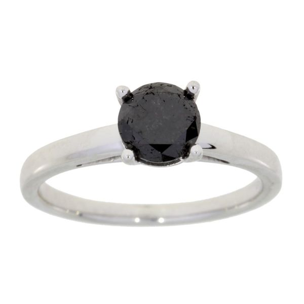 1Ct. Black Diamond Solitaire Ring J. Howard Jewelers Bedford, IN