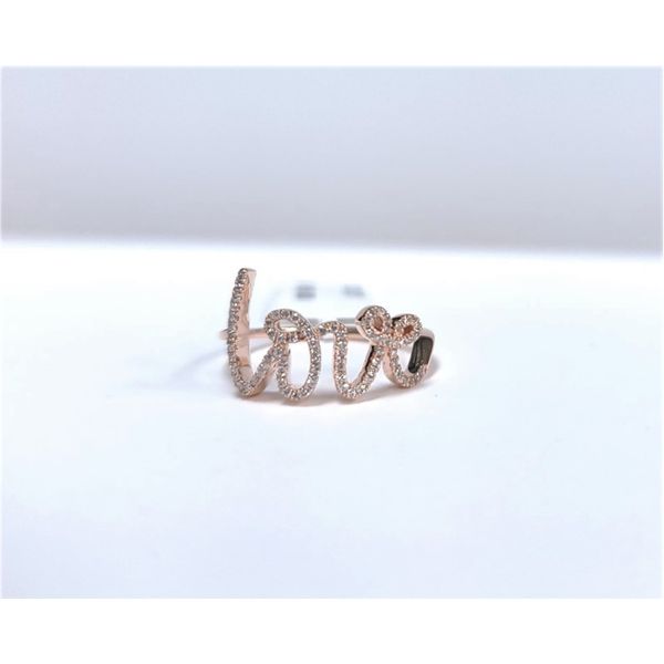 14kt Rose Gold Diamond Love Ring J. Howard Jewelers Bedford, IN
