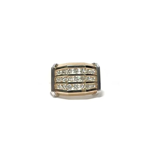 Men's 10kt Two Tone Gold 1.25tw Diamond Ring J. Howard Jewelers Bedford, IN